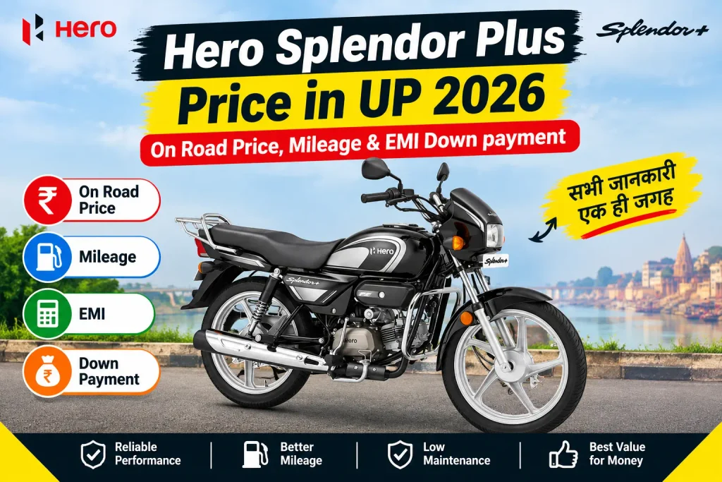 Hero Splendor Plus Price in UP 2026