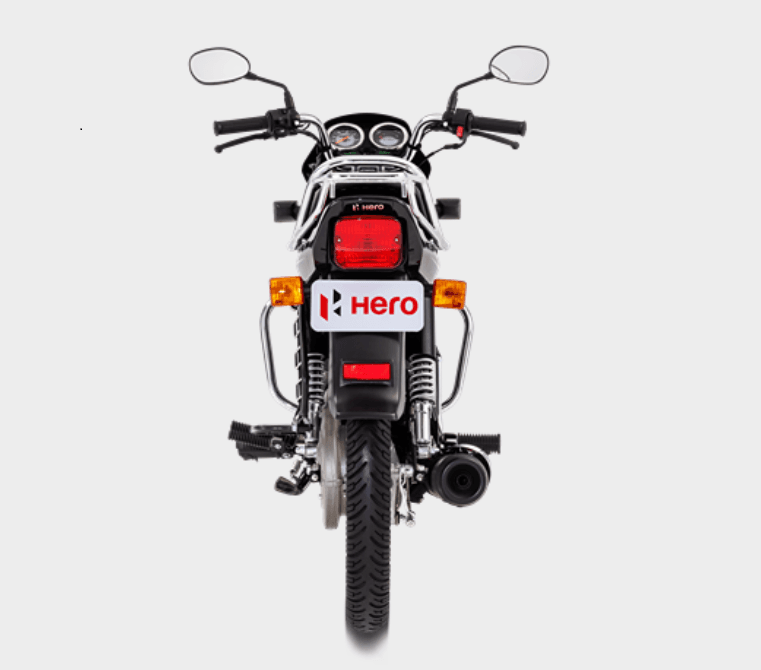Hero Splendor Plus 2026 Blue Black Rear View Price up