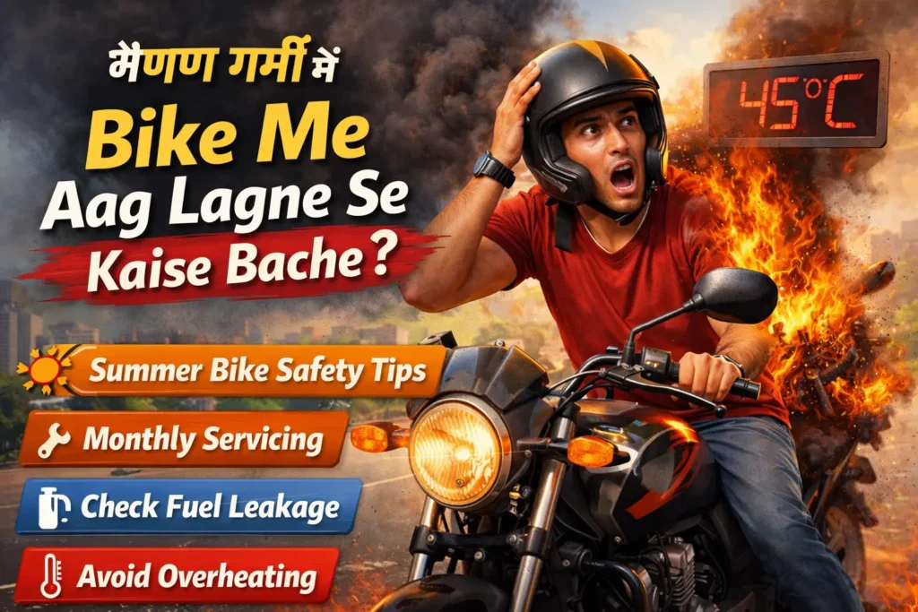 Garmi me bike me aag lagne se kaise bache