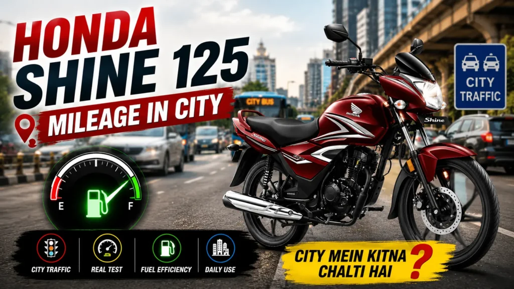 Honda Shine 125 Real Mileage Test 2026