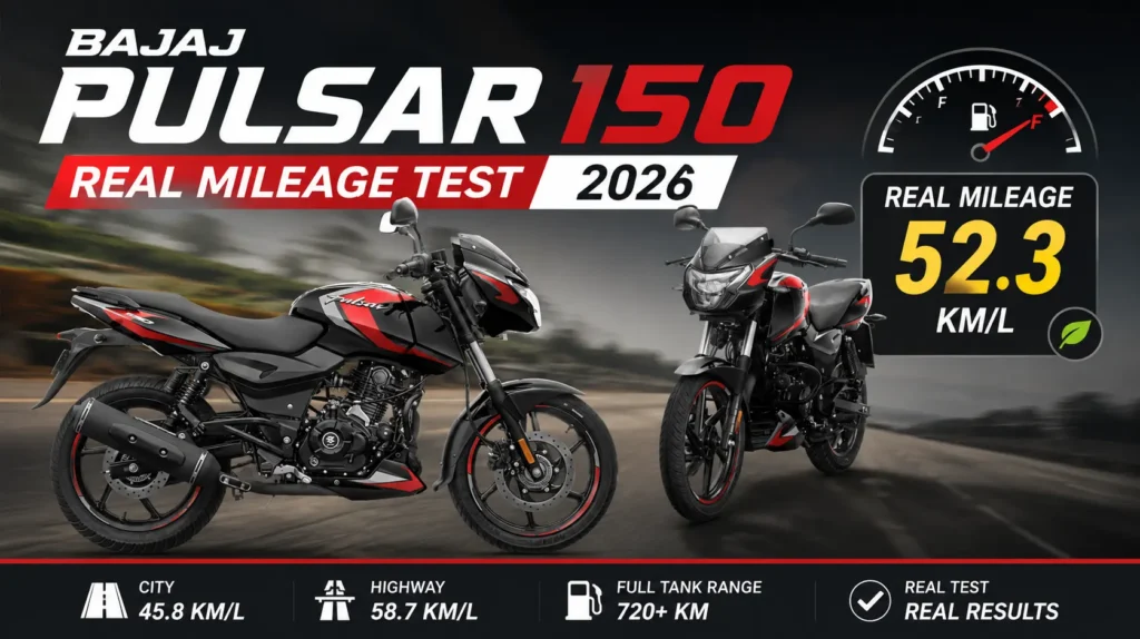 Bajaj Pulsar 150 real mileage Test 2026