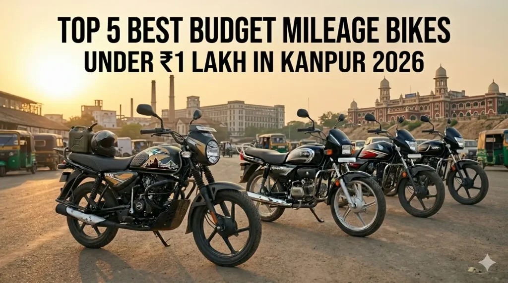 Top 5 Best Budget Mileage Bikes Under ₹1 Lakh in Kanpur 2026