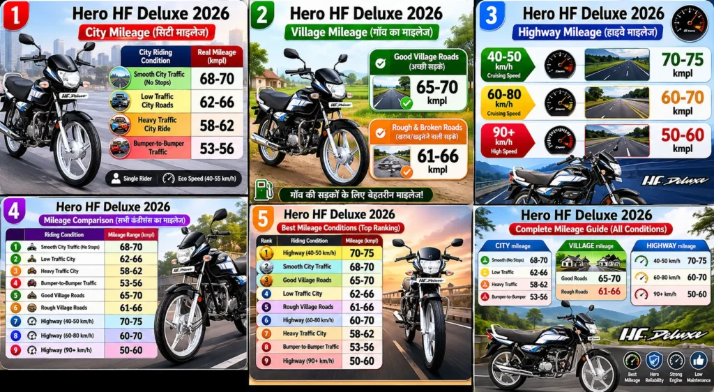 Hero HF Deluxe Real Mileage Test 2026