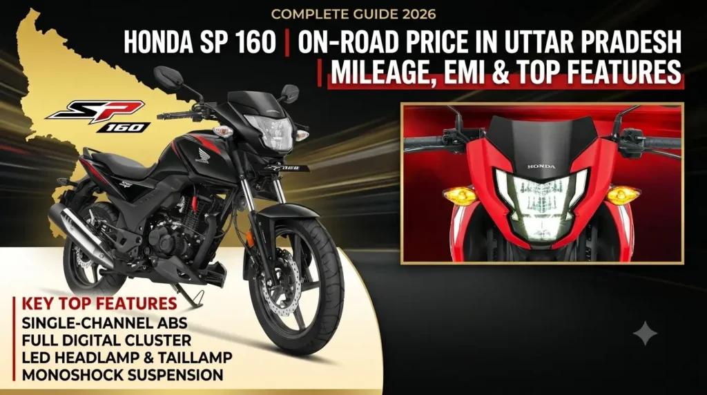 Honda SP 160 On Road Price in Uttar Pradesh 2026