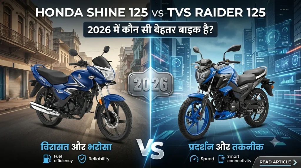 Honda Shine 125 vs TVS Raider 125